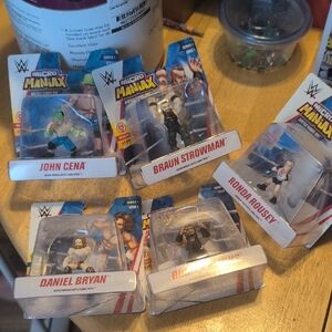 WWE Micro Manix Wrestler Figure Collection